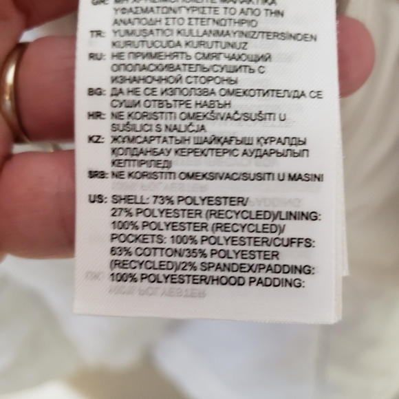 Adidas Originals Women's Reversible Sherpa Jacket White Gray Size small - Picture 14 of 15